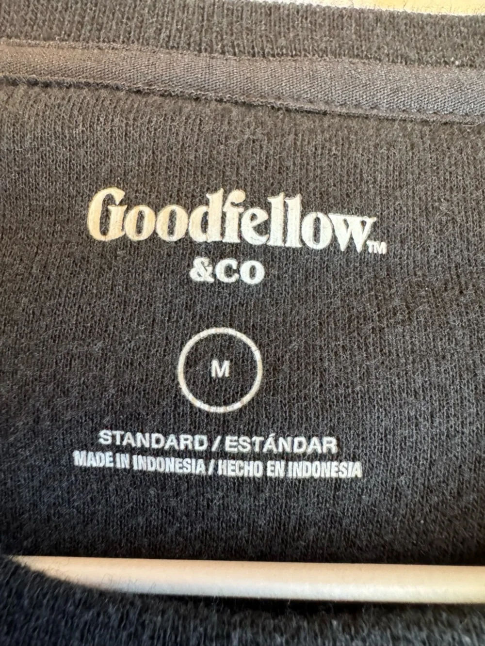 Goodfellow & Co Black Textured Crewneck Sweater M